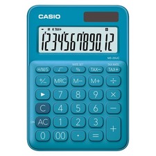 Calcolatrice da tavolo Casio MS-20UC: 12 cifre, 10+ funzioni, blu