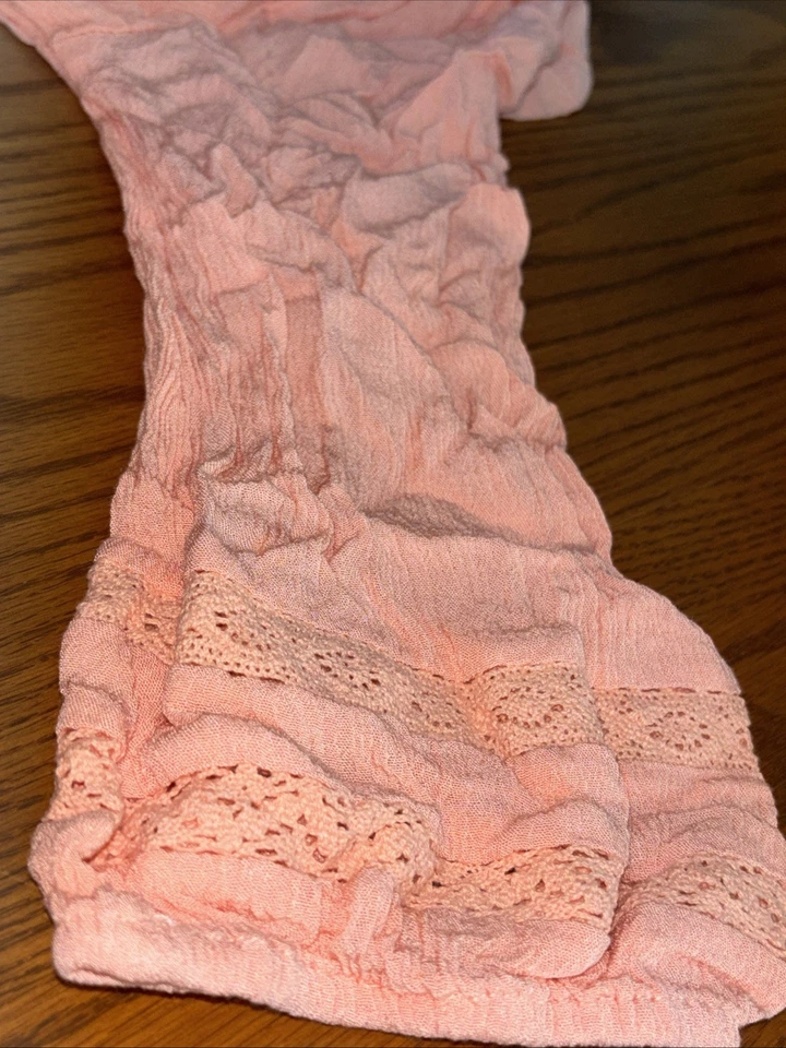 Jessica Simpson Maternidad Boho Coral Rosa Borla Atada Túnica Barbiecore Talla M Foto 4 de 4