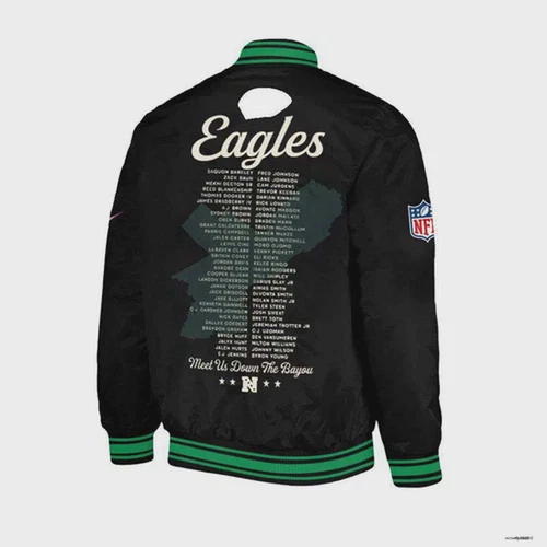 Philadelphia Eagles Baseball Jacket Super Bowl LIX Champions