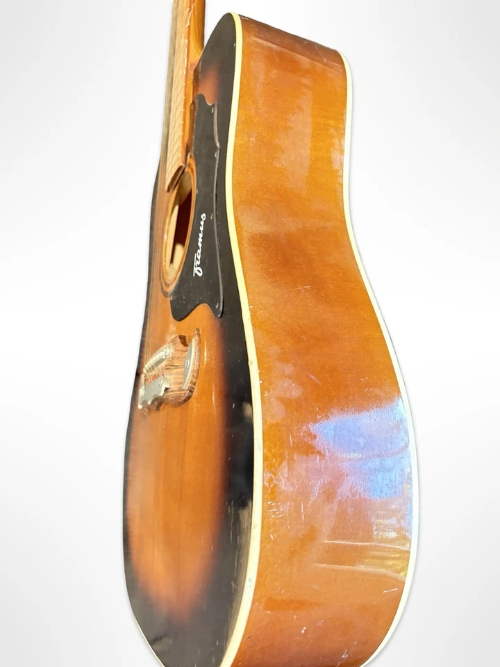 DE COLECCIÓN: Guitarra acústica Framus Texan años 60 Sunburst {Hecha en Alemania} Usada Foto 3 de 4