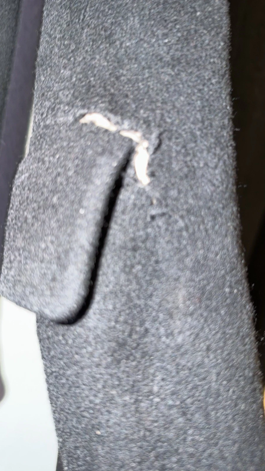 Vintage Neiman Marcus 100% Cashmere Men's Long Overcoat Black Made in England image 7