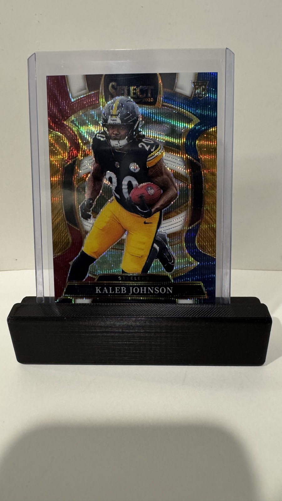 2025 Panini Select - Concourse Kaleb Johnson #52 Tri-Color Prizm /399 (RC)