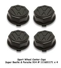 Vw Bug Super Beetle Sport Wheels Porsche 914 Center Caps Sun Bug Sports Beetle
