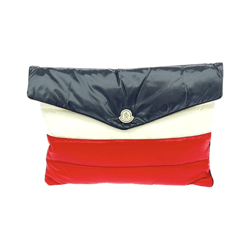 MONCLER BUSTA PIUMINO Clutch Bag Multicolor Down Nylon Tricolor Unisex Second