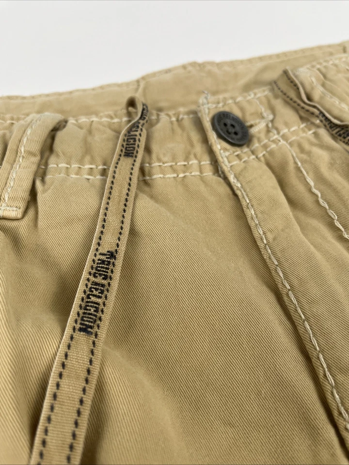 Pantalones Cortos Carga True Religion Sueltos Y2K Vintage Look Bolsillos Grandes Hombres Talla 30 Foto 4 de 4