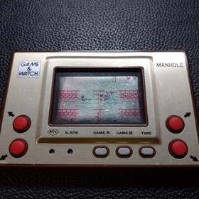 Nintendo Game and Watch Manhole MH-06 1981 Retro Console Wide Screen from Japan