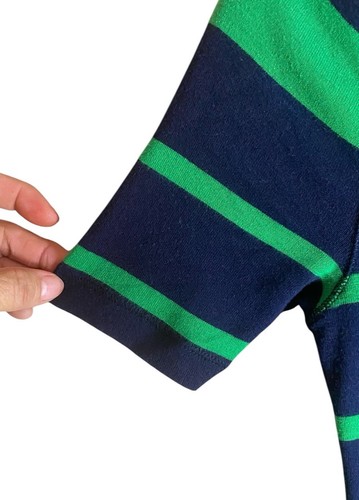 Lauren Ralph Lauren Womens Dress Fit & Flare Drop Waist Navy Green Stripe PXS - Picture 3 of 7