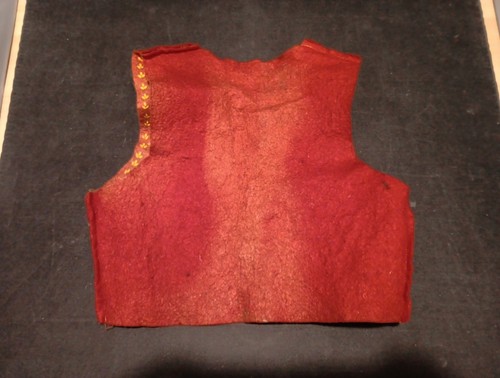 Vintage 50s 60s Bronco Bill Kids Child Cowboy Vest Costume Red - Picture 13 of 23