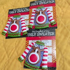 Ornament Lot Legend Of The Ugly Christmas Reindeer Sweater 3 Ornaments