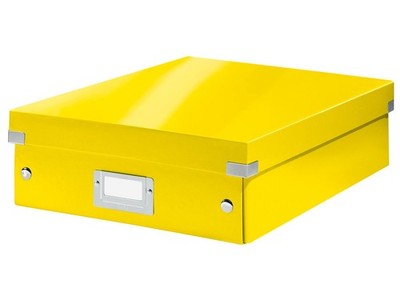 LEITZ Organisationsbox Click & Store WOW, groß, gelb 1 bis 24 Stk SPARE 40%