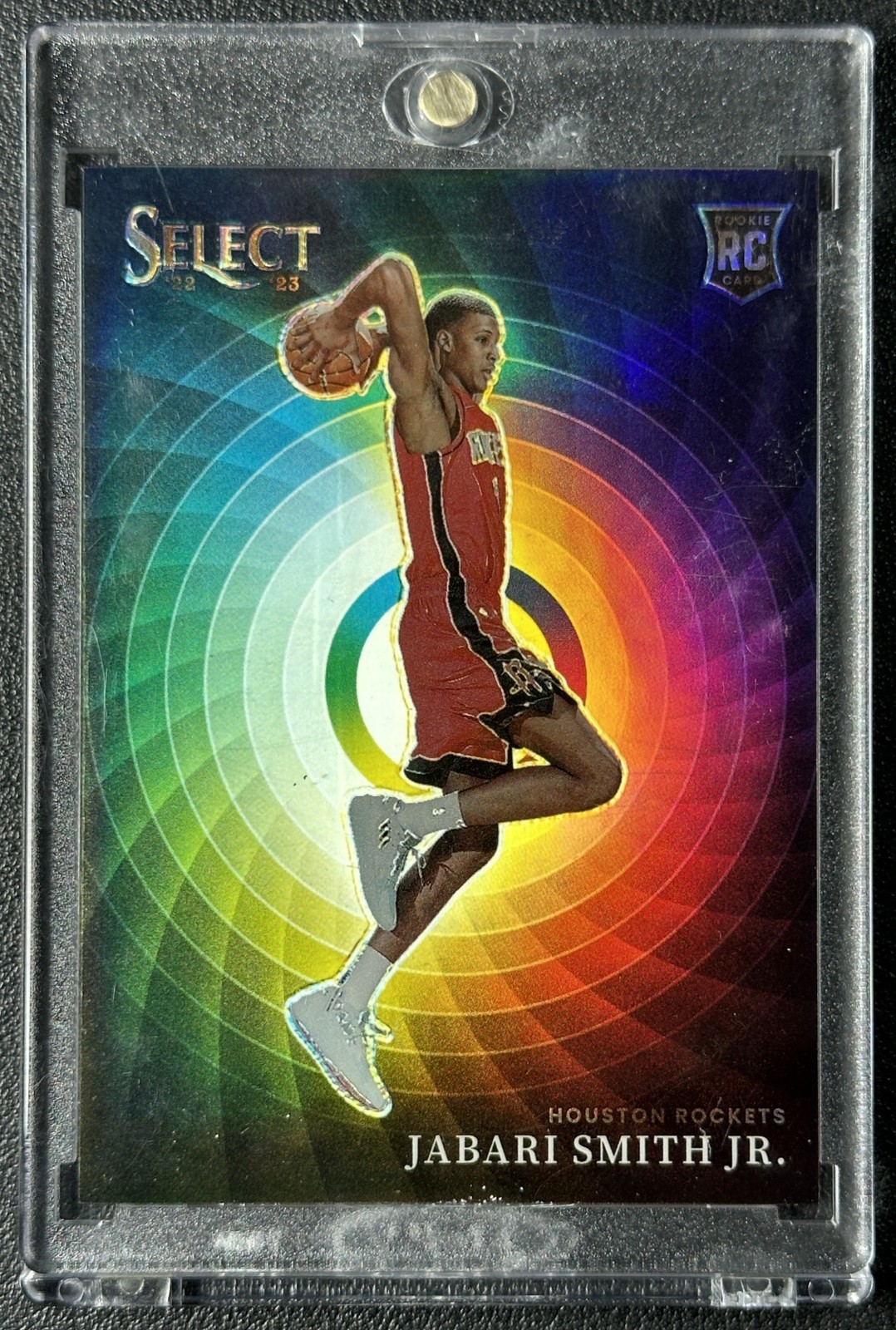 JABARI SMITH JR. 2022-23 PANINI SELECT #22 ROOKIE COLOR WHEEL RC ROCKETS SP
