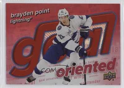2025-26 Upper Deck Series 1 Goal Oriented Red 29/199 Brayden Point #GO-13 1u6g