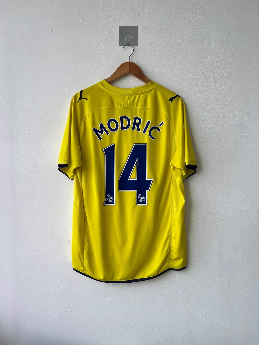 L) Tottenham Spurs 2009-10 Third Shirt Modric #14 Original Jersey