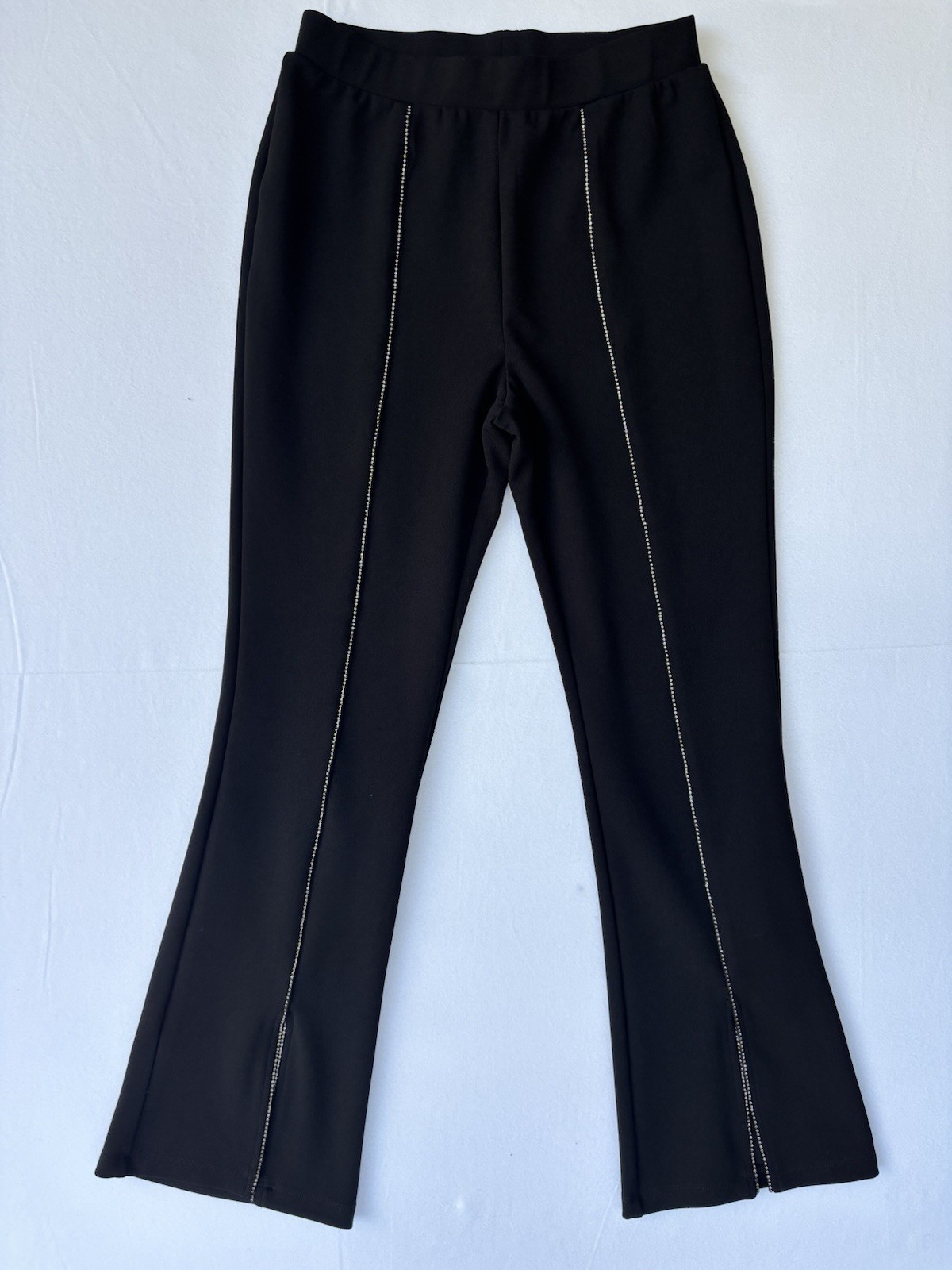 Sincerely Jules Flared Rhinestone Sequin Pants Si… - image 1