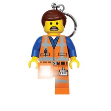 LEGO Movie 2 Keychain Light - Emmet - Large 3 Inch Tall Figure KE145 