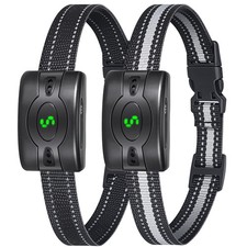 2 Pack Rechargeable Dog Bark Collar, Anti Barking Collar with 5 Sensitivity, ...