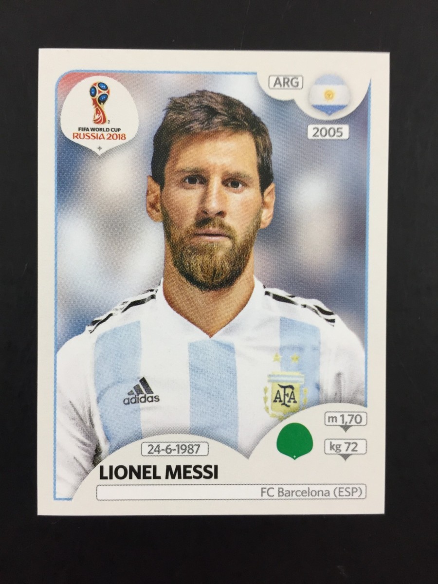Lionel Messi Sticker Panini World Cup 2018 (18) Russia #276 / Pink