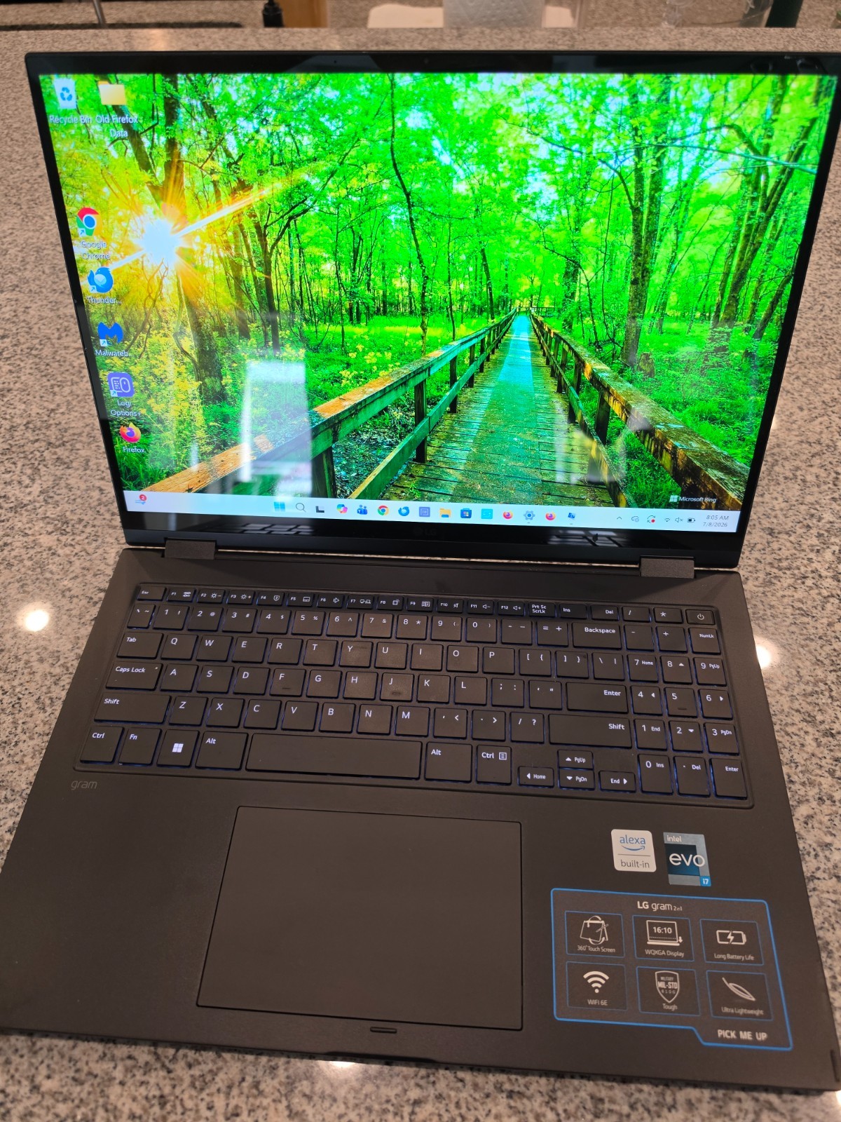 LG Gram 16T90Q 16" 16T90Q-KAAC7U1, Touch Screen, 2.1GHz 16GB RAM 512GB SSD