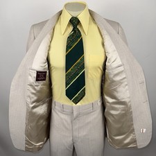 NOS Warren Sewell Suit Mens 42 Long Jacket 36 Pants Unhemmed Leisure Vintage 70s