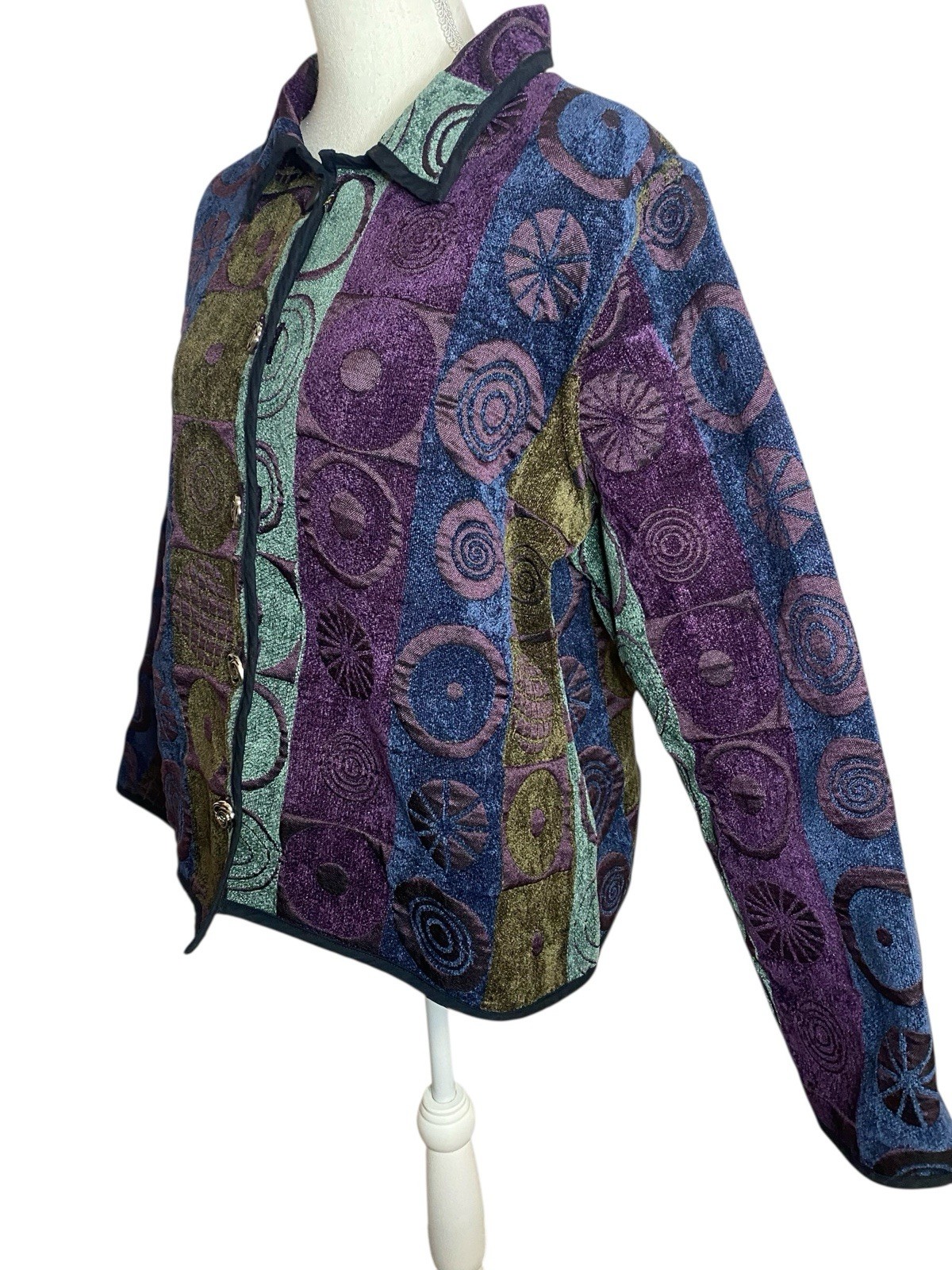 Tapestry Celestial Reversible Coat Psychedelic Em… - image 13