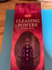 HEM Incense Sticks.  120ct box CLEANING POWERS