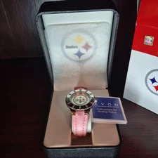 NFL Ladies Watch In Gift Box Pittsburgh Steelers New Battery