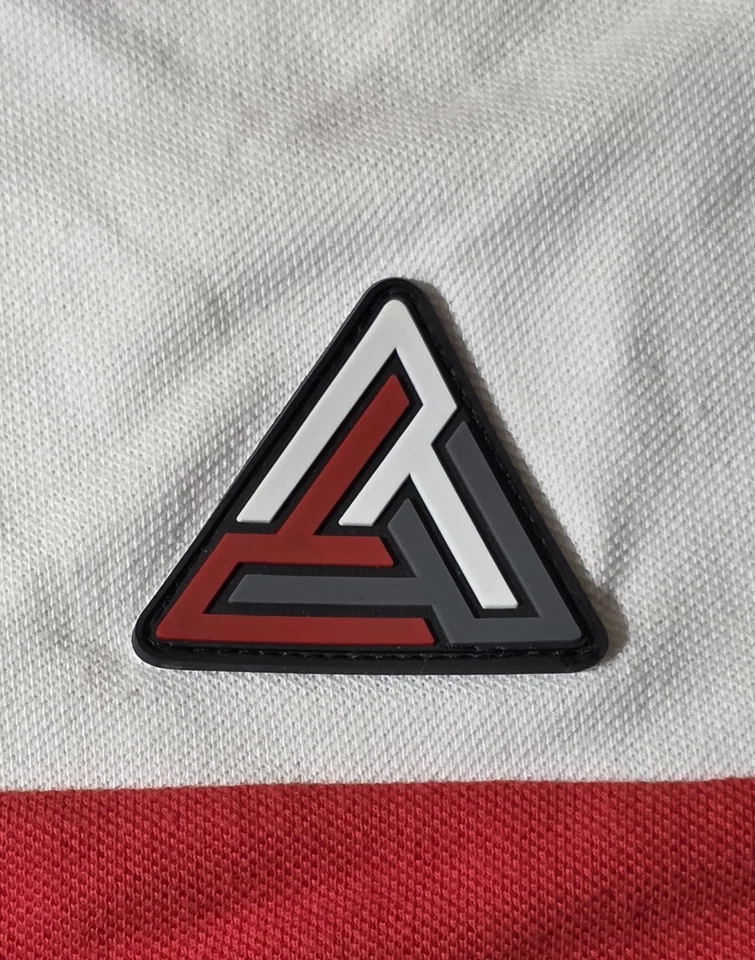 Black Pyramid Multicolor Geometric Mens Polo Shirt Size Large - Image 3 of 4