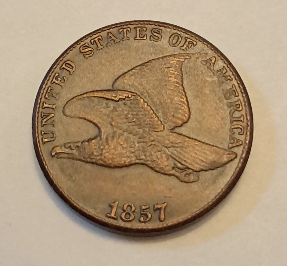 铜未经认证1857 年飞鹰小美分(1856-1858) | eBay