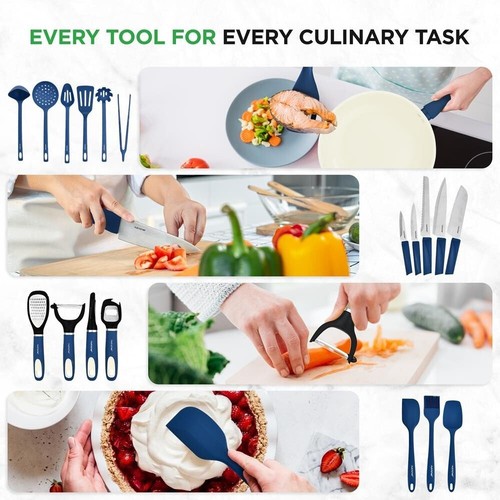 NutriChef 54 tlg. Home Küche Kochgeschirr, Küchenutensilien und Backformen Set - Bild 5 von 7