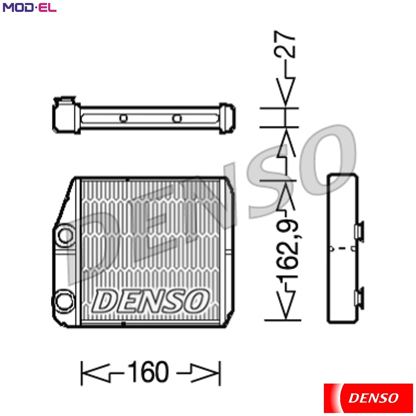 HEAT EXCHANGER INTERIOR HEATING DRR09035 FOR FIAT 250A1.000/A2.000 2.0L 4cyl