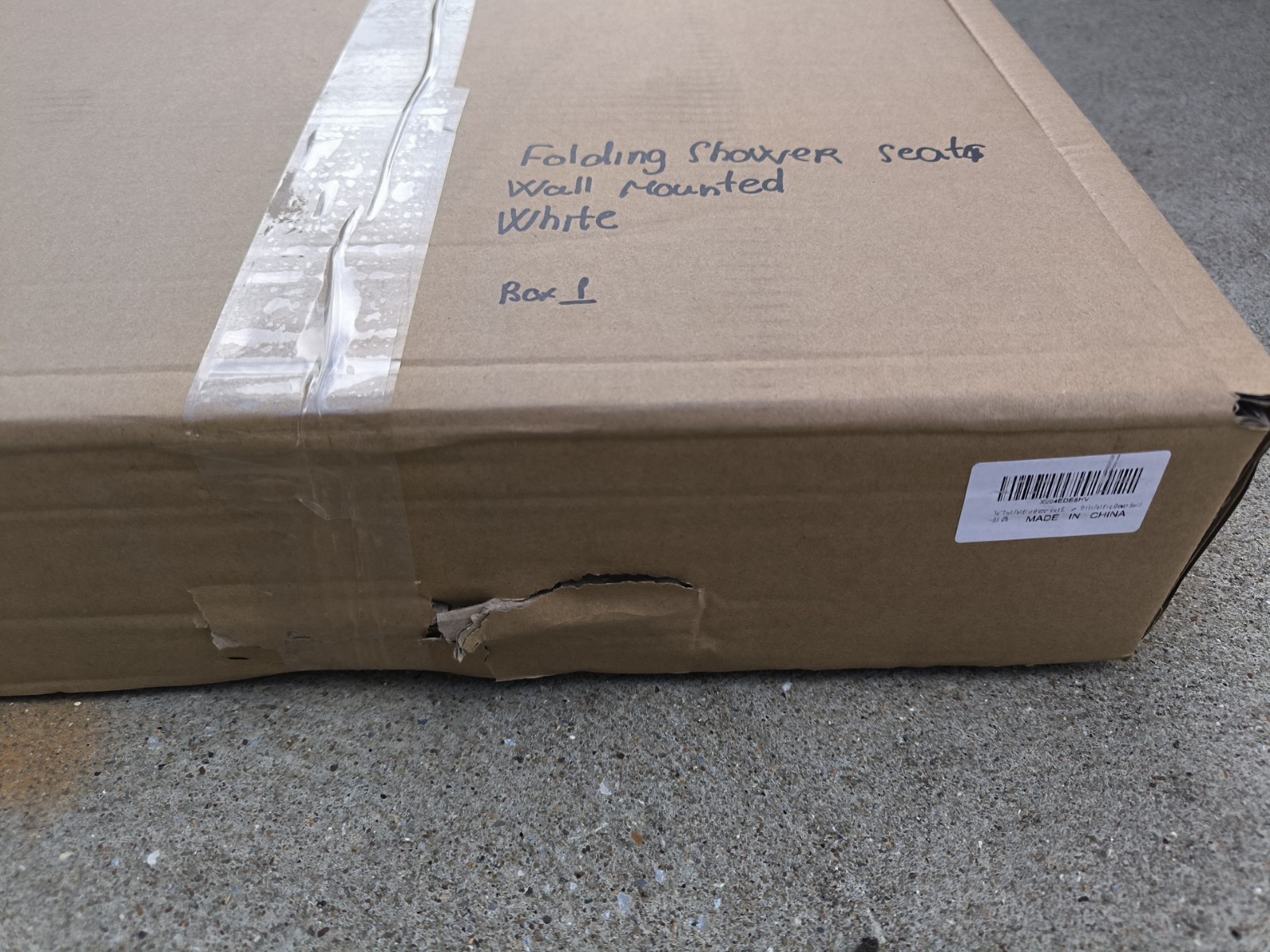 Folding Shower Seat Wall Mounted, Teak Bench for Adults, Foldable Shower...