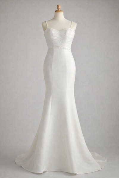  mermaid wedding dress/debutant/reception dress | 8 |Nouveau riche | white dress