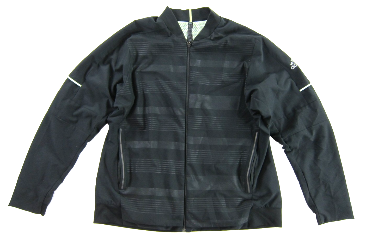 Adidas Match Code Black Stretch Zip Tennis Training Windbreaker Jacket ...