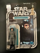 1977 Kenner Star Wars DEATH SQUAD COMMANDER 12 Back w  Blaster   Cardback