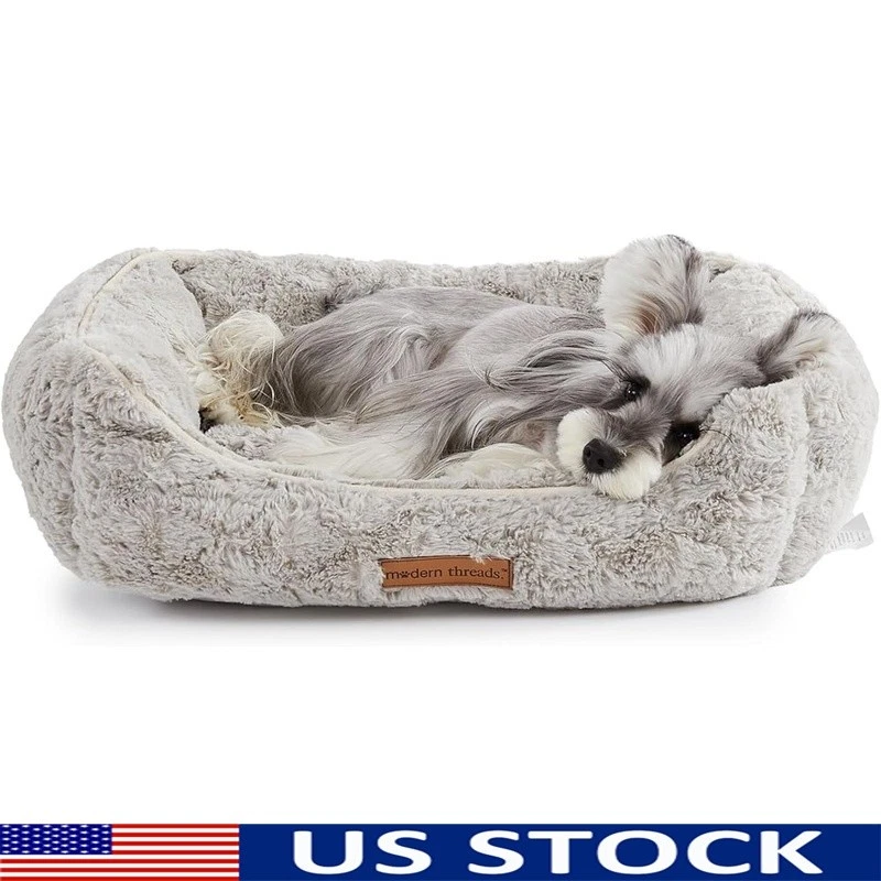 Cozy Plush Dog Bed Soft Washable Pet Nest Supportive Small Medium Dogs New