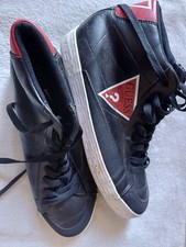 Guess Designer High Top Trainers Black Men's UK Size 9.5 EUR 43.5