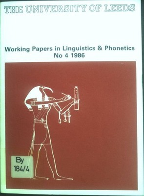 Simulated Annealing as a Parsing Technique; in: No. 4 1986 Working Papers in Lin