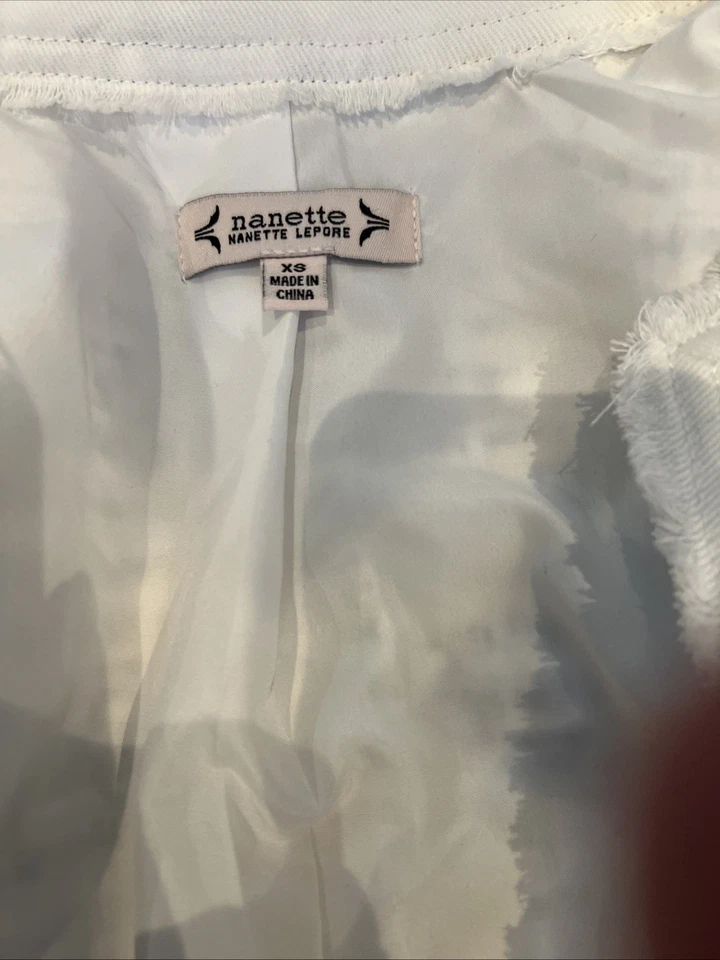 Chaqueta para mujer Nanette Lenore blanca tweed Boucle talla grande precio de venta sugerido por el fabricante 148 USD Foto 3 de 4