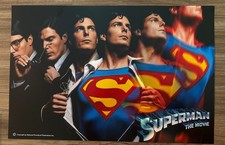 Christopher Reeve Changing From Clark To Superman Art Movie Style Poster