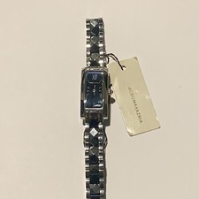 BCBG MAXAZRIA BG8047 Black Ceramic Link Stainless Steel Bracelet Watch BCBG NWT