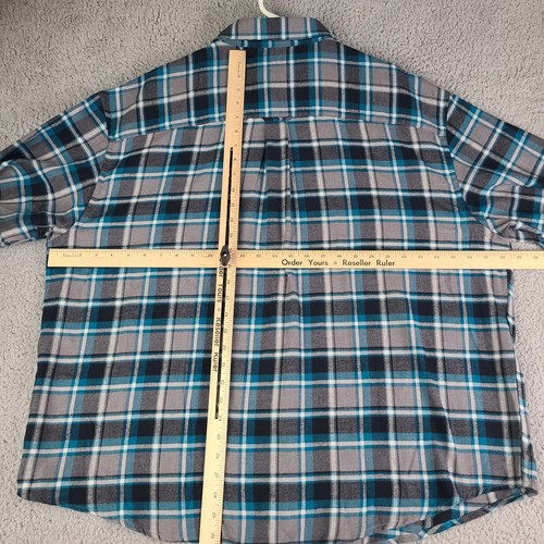 Izod Flannel Shirt Mens Size XXL Temperature Regulating NWT Long Sleeve Button - Picture 12 of 20
