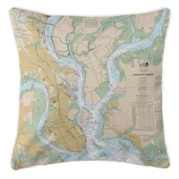Island Girl Home Nautical Chart Charleston Sc Throw Pillow on sale Island Girl Home Nautical Chart Charleston Sc Throw Pillow on sale