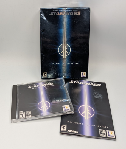 Star Wars Jedi Knight II 2: Jedi Outcast (PC CD-ROM) CIB Complete w/ Box, Manual
