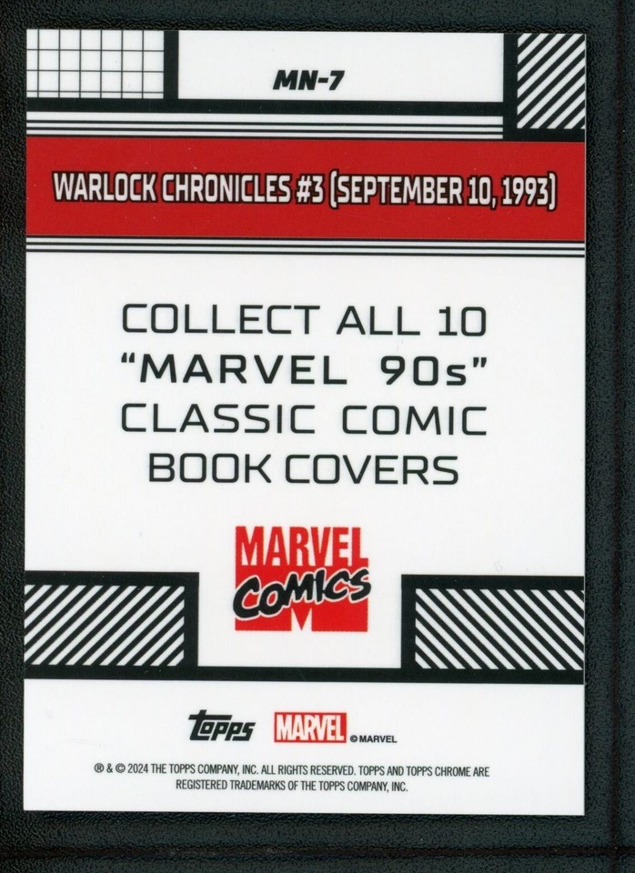 2024 COLLECT ALL 10 MARVEL 90S CLASSIC COMIC BOOK COVERS MARVEL COMICS ...