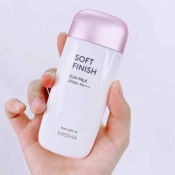 MISSHA All-around Safe Block Soft Finish Sun Milk, Korean Cosmetics, Kbeauty