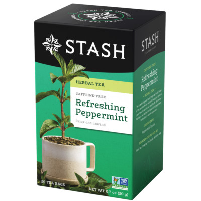 2 Pack - Stash Refreshing Peppermint Herbal Tea Bags - 20 Count