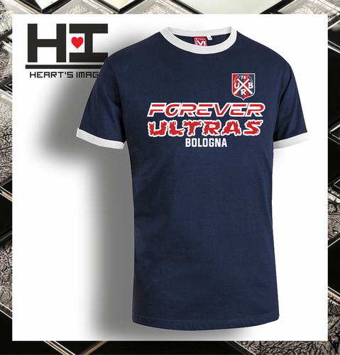 BOLOGNA FOR EVER MAGLIETTA T-SHIRT BICOLORE ULTRAS CALCIO MASCHERINA | eBay