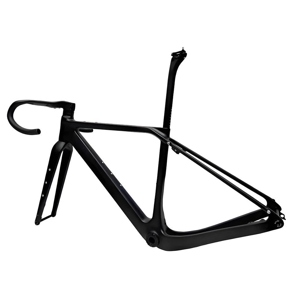 AIRWOLF T1100 quadro de cascalho de carbono 700x50c bicicleta de estrada corrida ciclocross disco UDH - Imagem 3 de 4