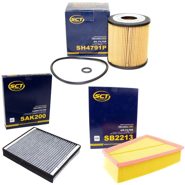 Inspektionspaket Filterset SCT FüR Ford Mondeo IV S-Max Galaxy 2.3 BA7 WA6 160PS-image