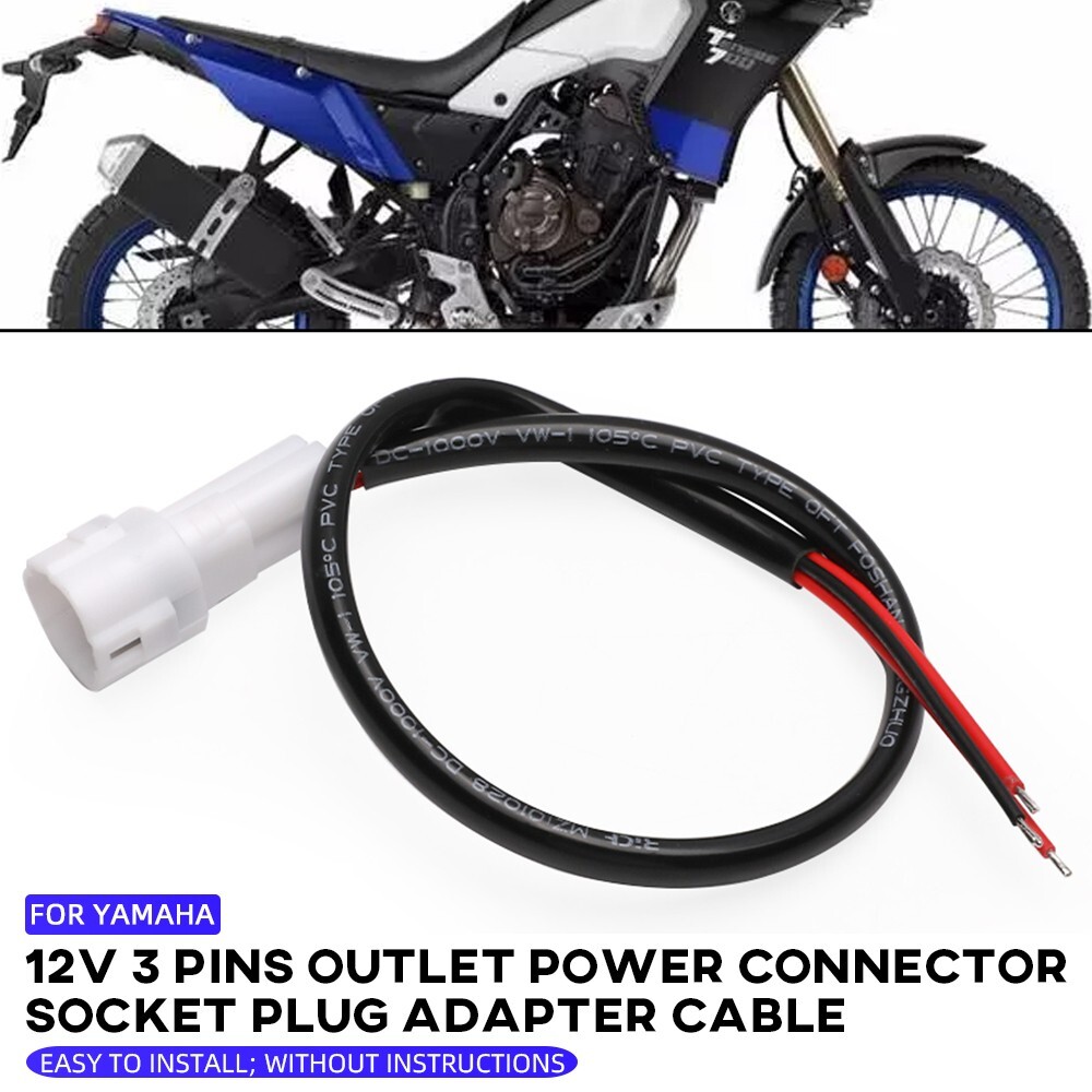 Splitter Alimentazione Per Yamaha Tenere 700 - Con USB E Pre-Wire 18AWG Per Manopole Riscaldate E Accessori - Foto 2